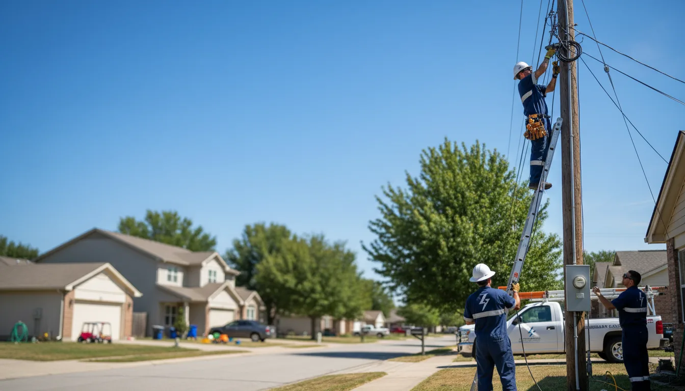Residential electrician providing installation services in Liberal, MO